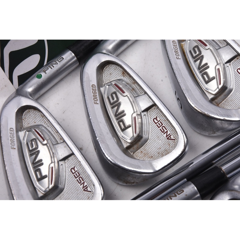 Ping Anser Forged 2011 Irons / 3-9i / Green Dot / Stiff Flex Project X Steel Shafts