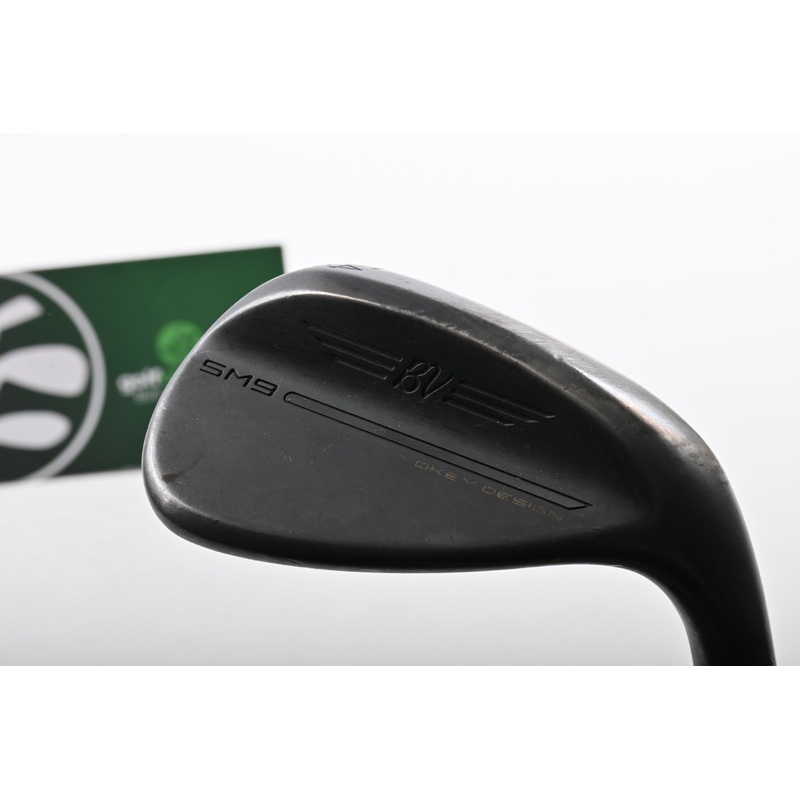 Titleist Vokey SM9 Jet Black Sand Wedge / 54 Degree / Stiff Flex AMT Tour White