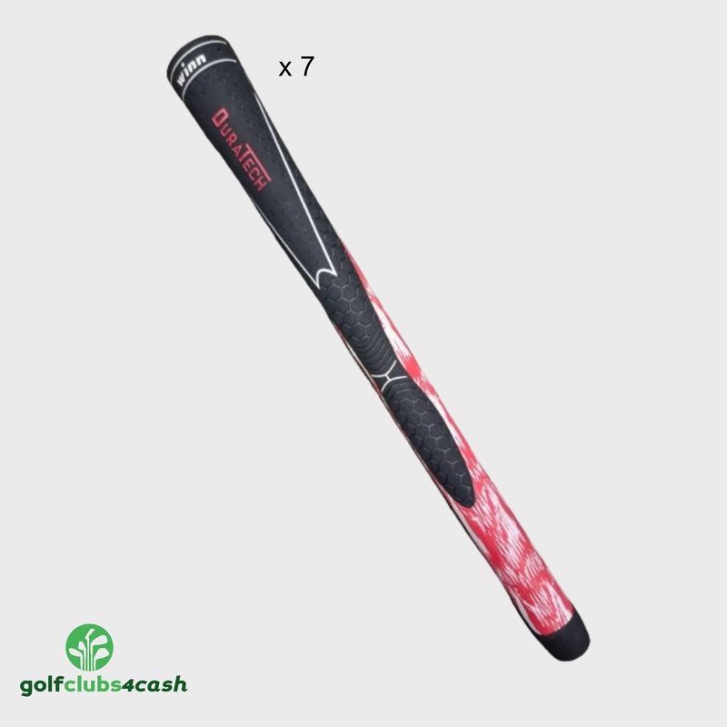 Winn Duratech Red & Black Grips / Set Of 7 / Brand New