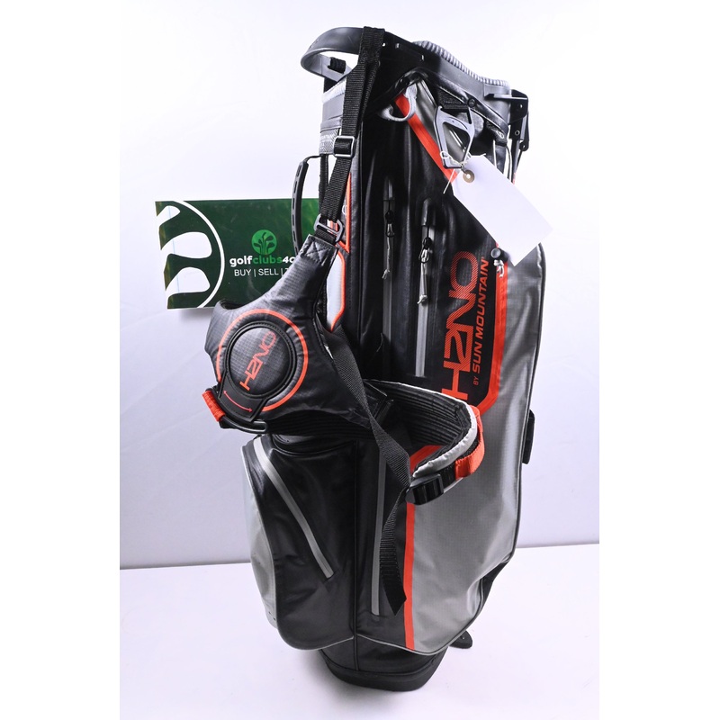 Sun Mountain H2N0 Zero-G Stand Bag / 4-Way Divider / Black, Grey & Orange