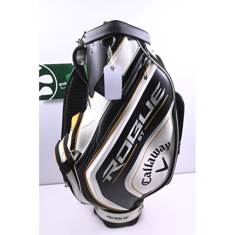 Callaway Rogue ST Tour Bag / 6-Way Divider / White, Black & Gold
