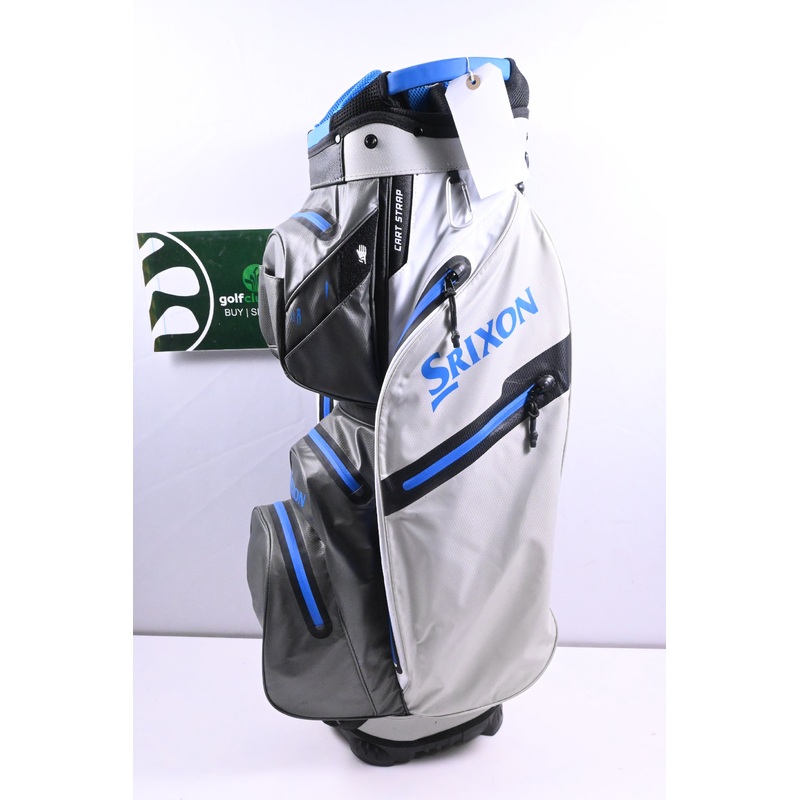 Srixon Premium Cart Bag / 14-Way Divider / Grey, White & Blue