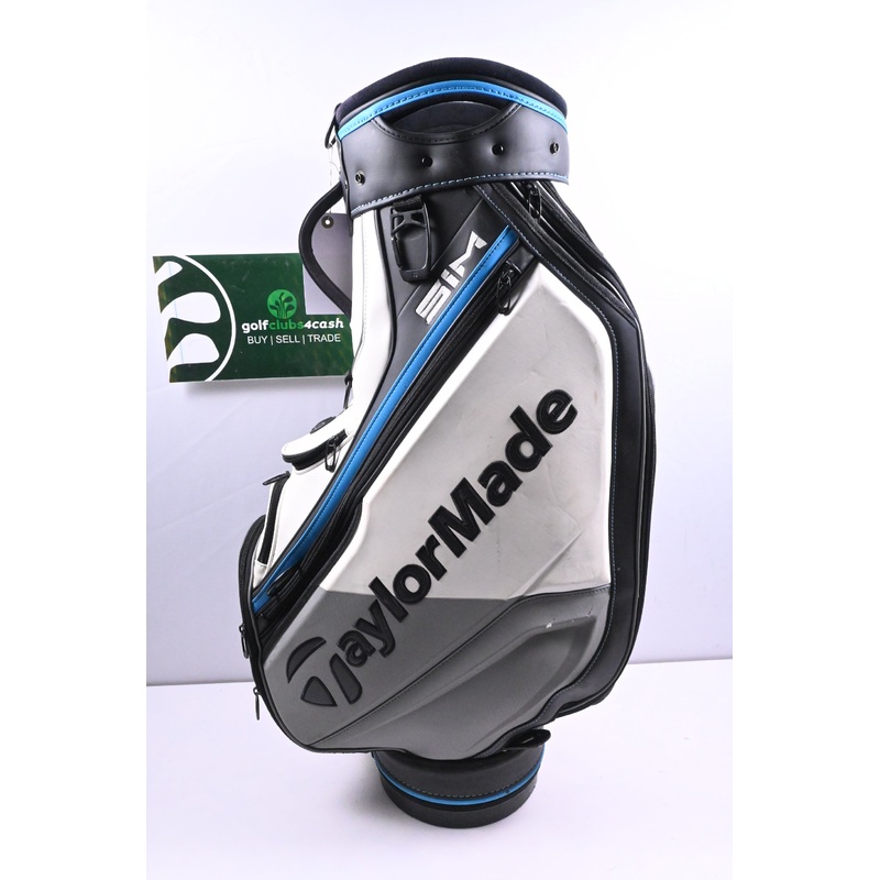 Taylormade SIM Tour Bag / 6-Way Divider / White, Black & Blue
