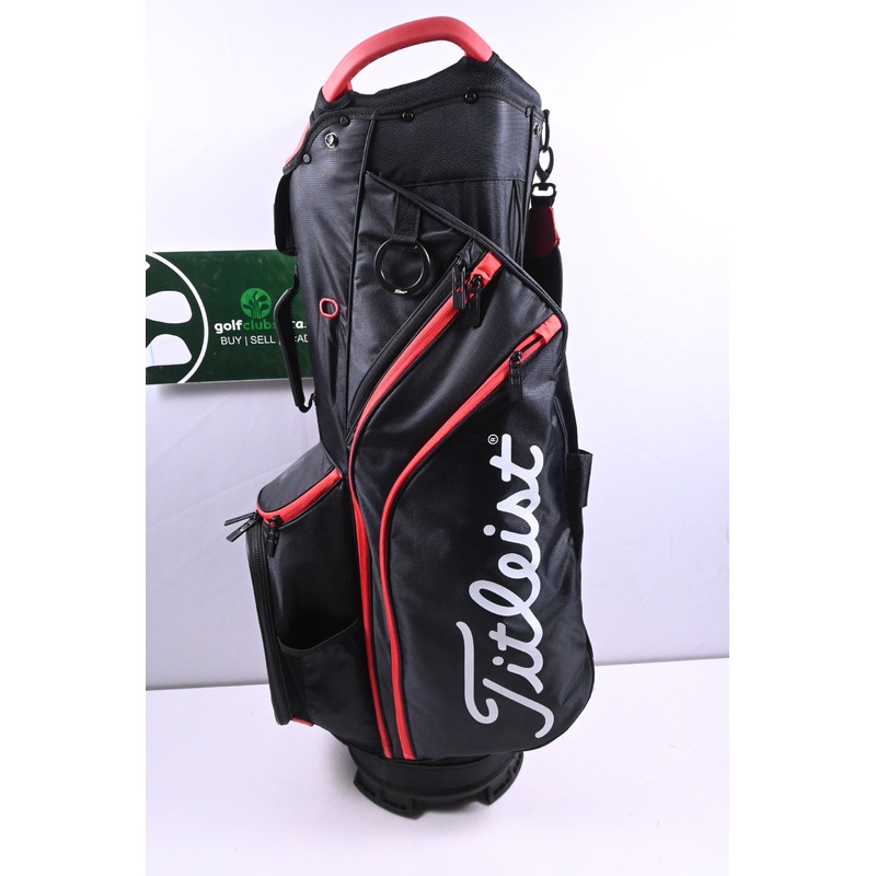 Titleist Cart14 Cart Bag / 14-Way Divider / Black & Red