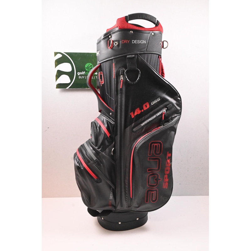 Big Max 14.0 ORG Cart Bag / 14-Way Divider / Black & Red