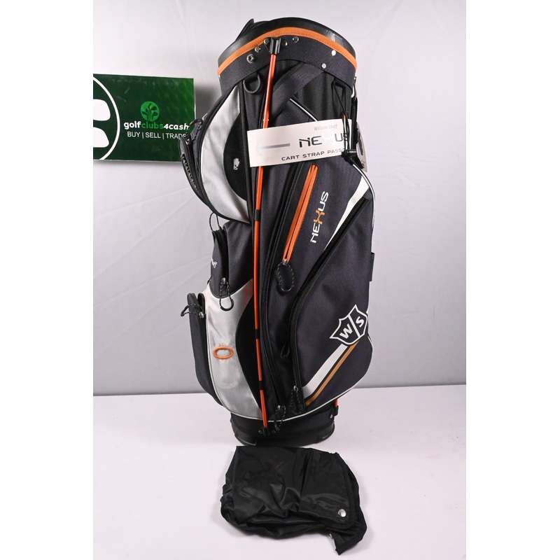 Wilson Nexus Cart Bag / 11-Way Divider / Grey, White & Orange