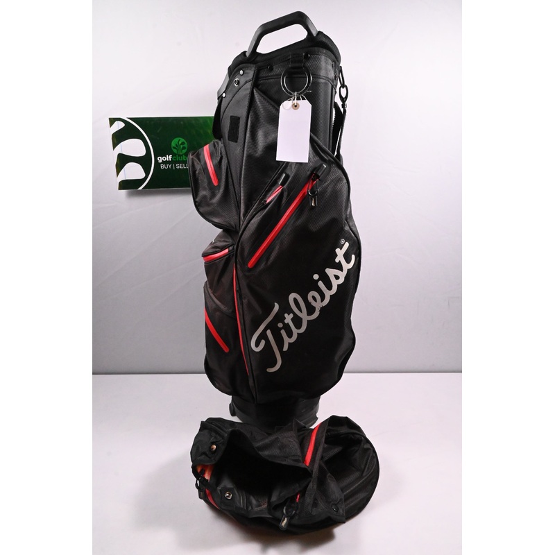 Titleist Stadry Cart Bag / 14-Way Divider / Black, Red