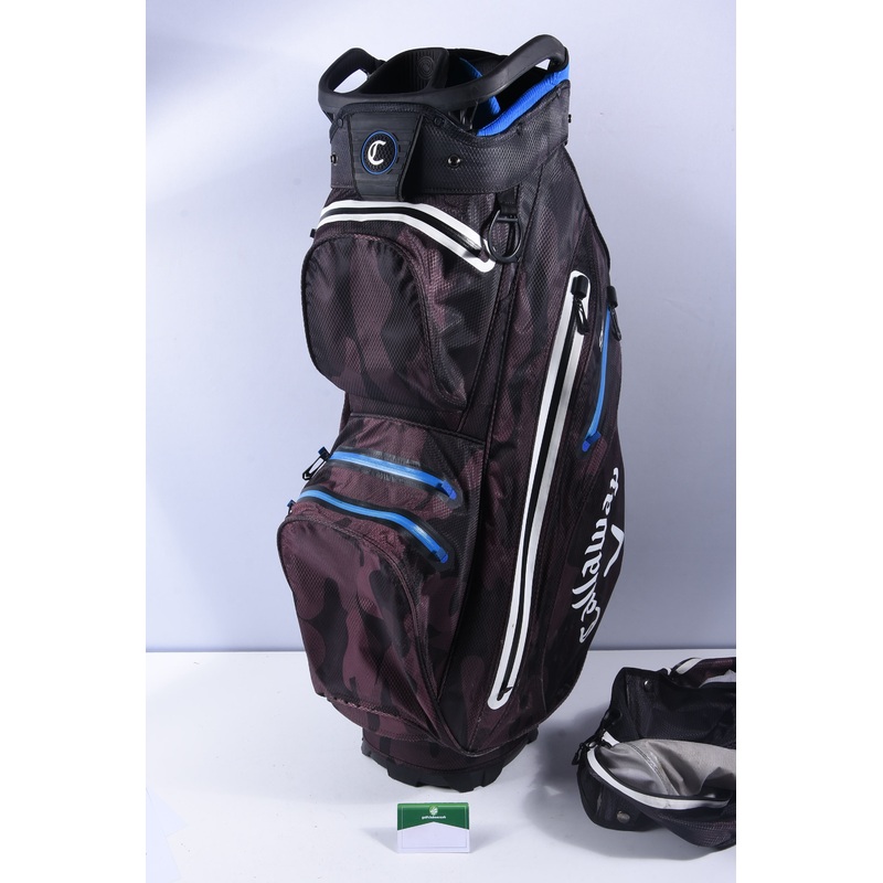 Callaway Cart Bag / 14-Way Divider / Burgundy, Black, White & Blue