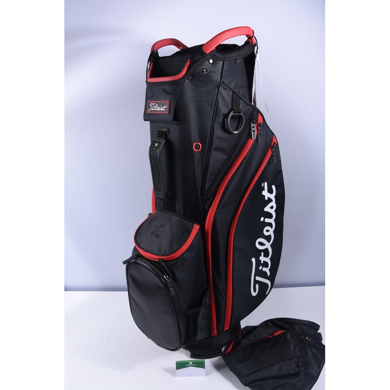 Titleist Cart 14 Cart Bag / 14-Way Divider / Black, Red & White